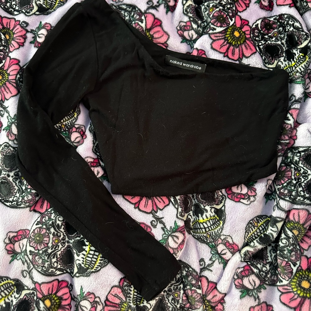 Naked Wardrobe Elegant Black Top